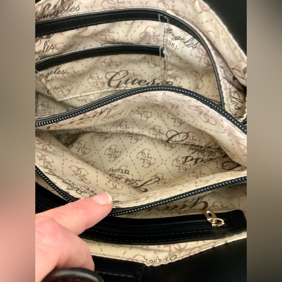 GUESS Huntley Black Cali Satchel - Picture 9 of 15